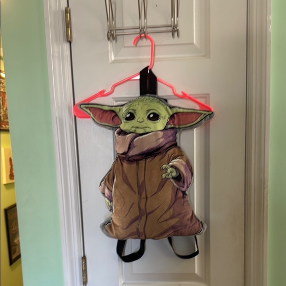 Star Wars NWOT Mandalorian Grogu Plush Mini Backpack Baby Yoda Adjustable Strap - Picture 1 of 4
